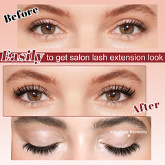 Environmentally friendly reusable lashes ideal for travel.