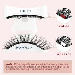 Higu clace no glue required magnetic lashes reduce mess for sensitive eyes.
