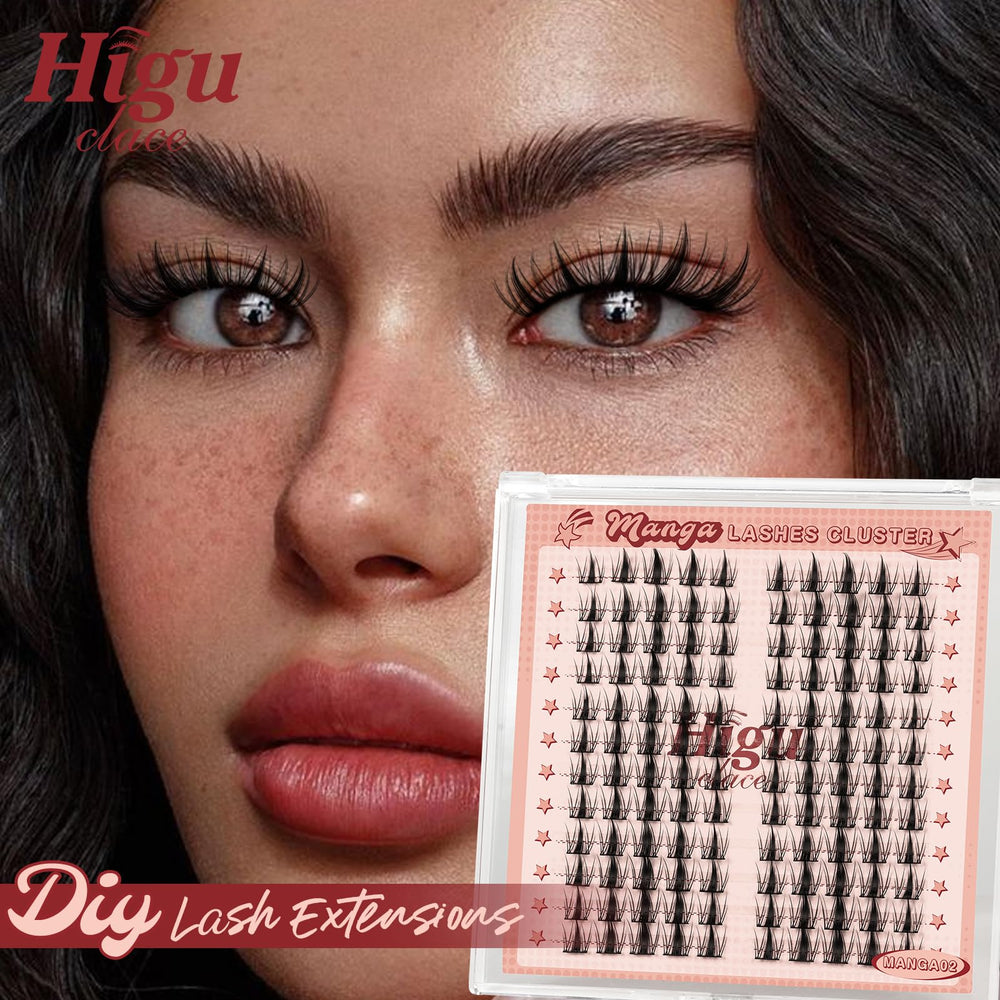Higu clace reusable lash clusters for multiple uses with care