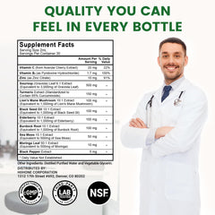 Close-up of Soursop Bitters 12in1 label