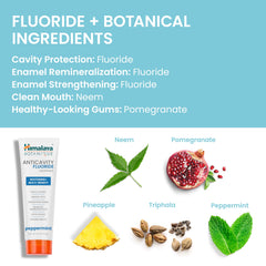 Peppermint flavor branding on toothpaste packaging