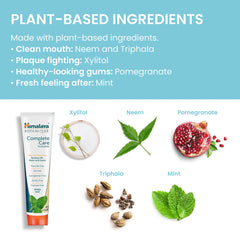 Neem and herbal ingredients in Himalaya Botanique toothpaste