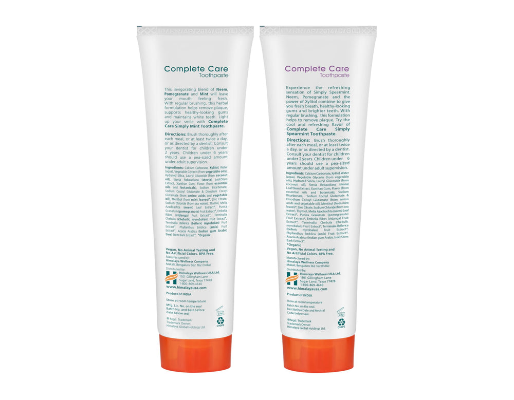 Himalaya Botanique Spearmint flavor front label 5.29 oz