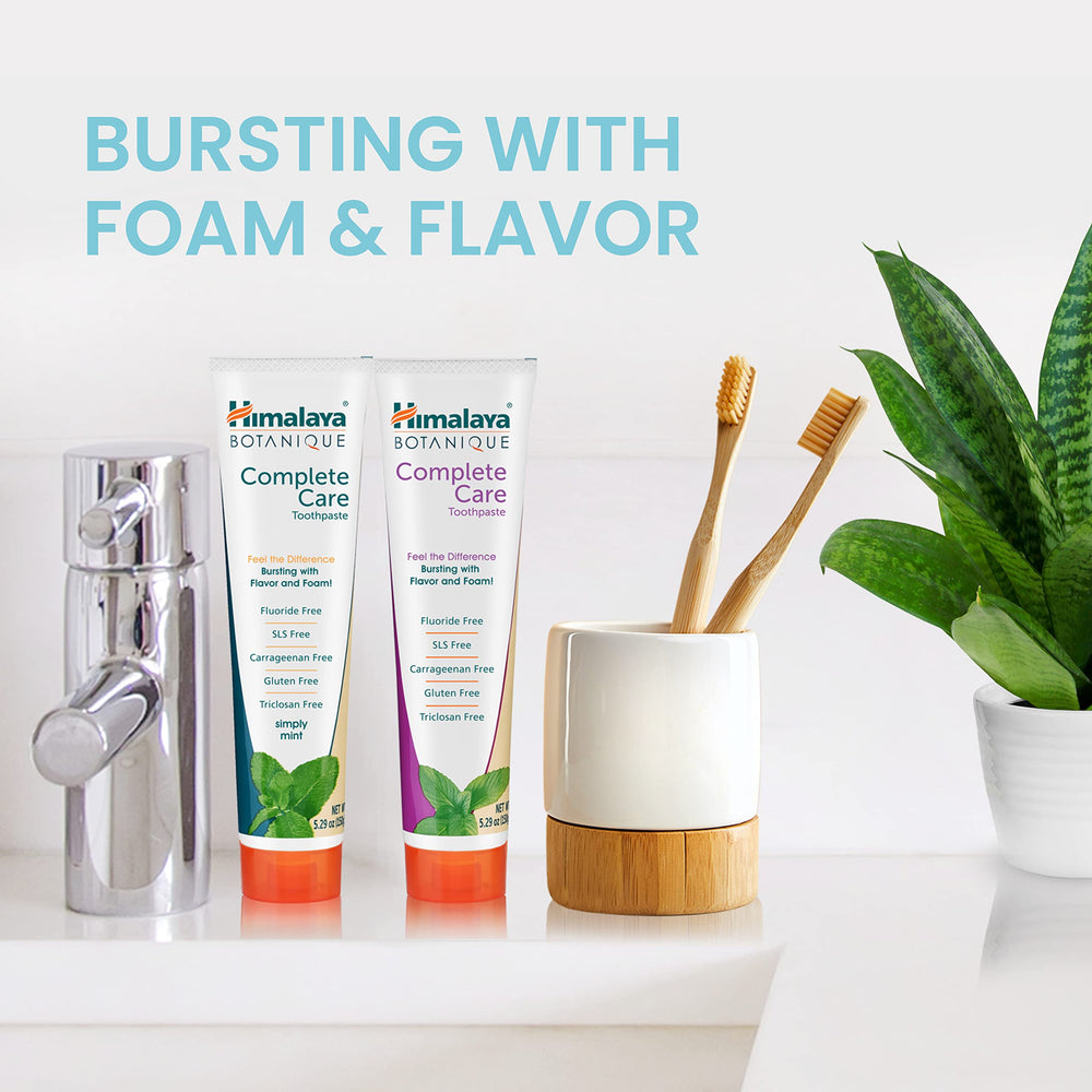 Spearmint flavor toothpaste tube close-up label