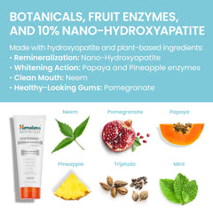 Ingredients scene featuring Neem, Pomegranate, Papaya enzymes for whitening