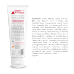 Close-up of Himalaya Botanique Kids toothpaste tube with watermelon design