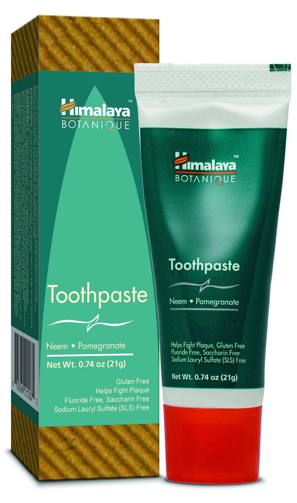 Close-up of mint-flavored toothpaste tubes