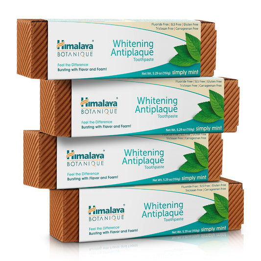 Front view of Himalaya Botanique Whitening 4-pack