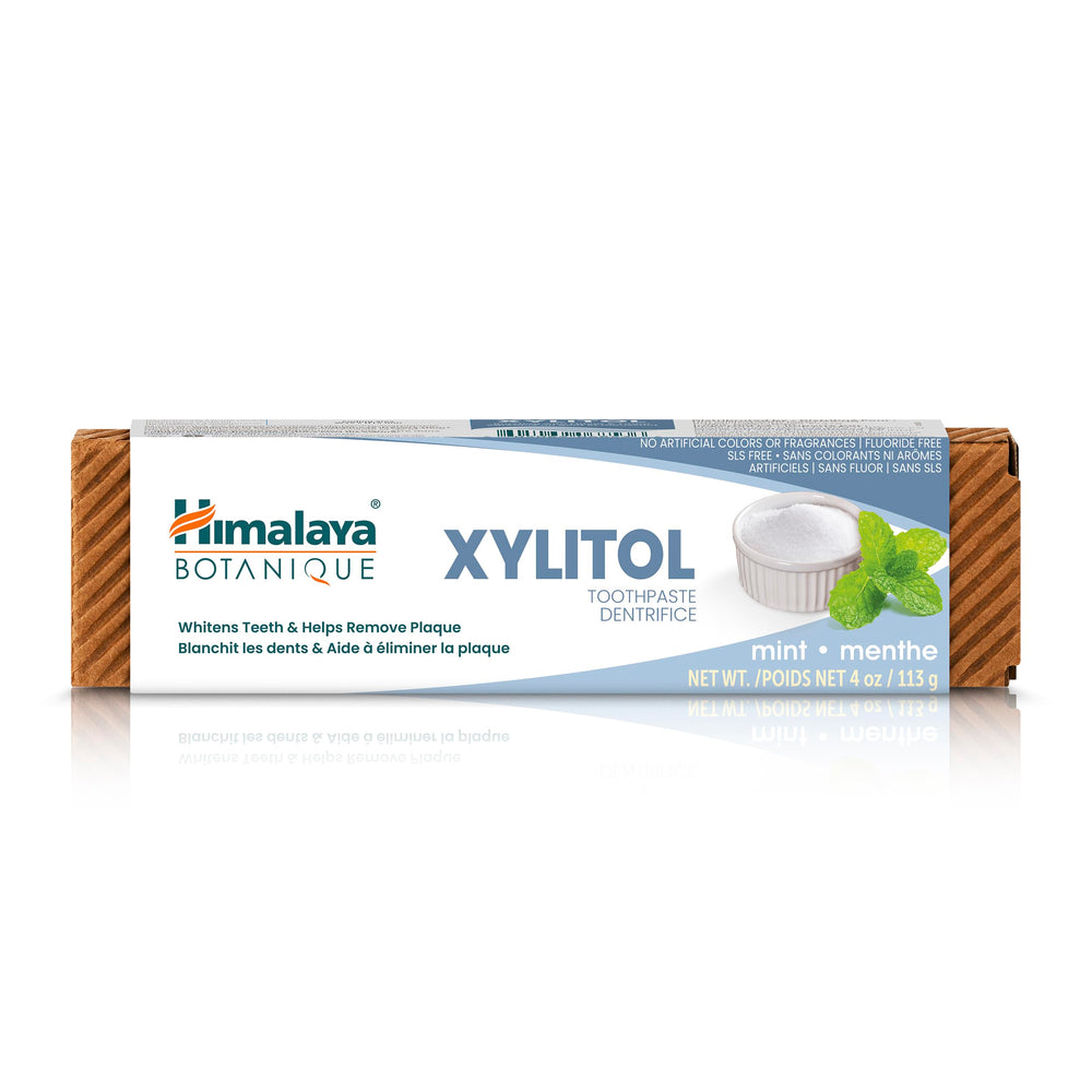 Himalaya Botanique Xylitol Toothpaste packaging 4 oz