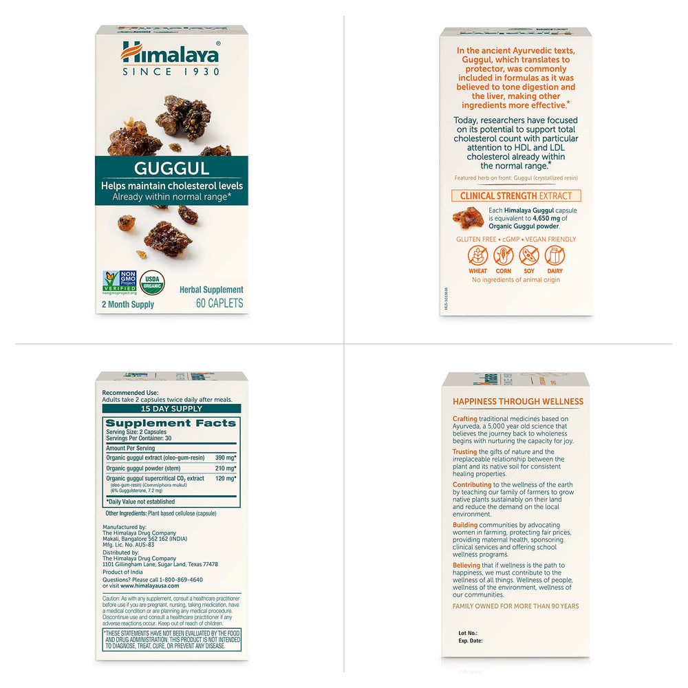 Himalaya Guggul 2-pack box and bottle