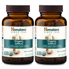 Bottle label of Himalaya Organic Garlic 1,400 mg