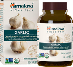 Close-up of garlic extract capsules