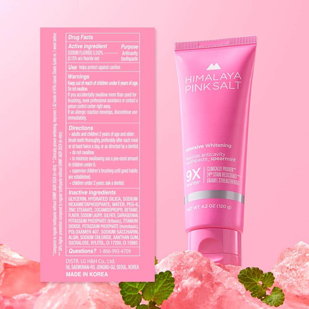 Packaging and safety seals for Himalaya PINKSALT toothpaste