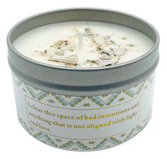 Himalayan crystal salt in candle