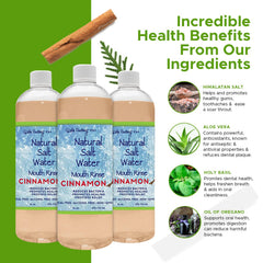Himalayan pink salt mouthwash bottle