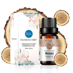 Rainbow Abby Hinoki essential oil packaging