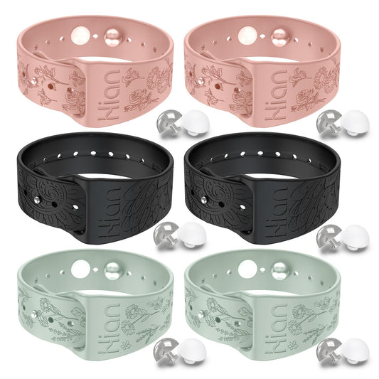 Hion motion sickness wristband pink closeup for on-the-go nausea relief