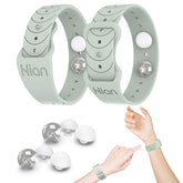Hion Beryl motion sickness bands pair, travel-ready comfort for nausea relief.