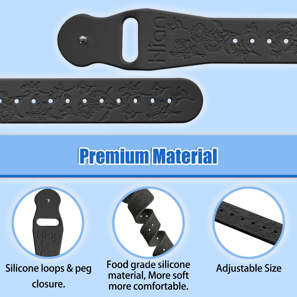Hion motion sickness bracelet in blue provides lightweight wear during flights.