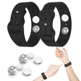 Hion motion sickness bracelet closeup shows soft silicone band for travel comfort