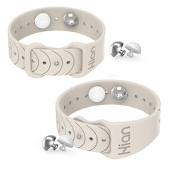 Hion motion sickness bracelet on the wrist demonstrates drug-free nausea relief