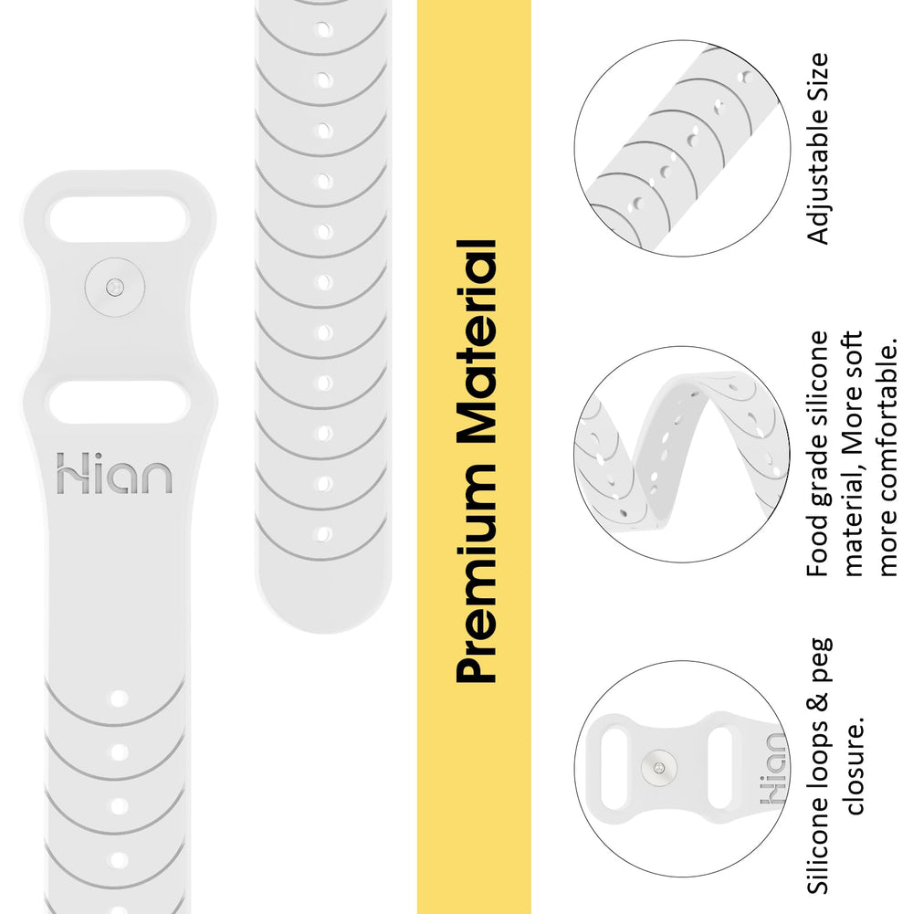 Hion bracelet close-up shows inner-wrist beads for targeted pressure points