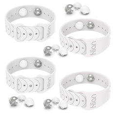 Hion Motion Sickness Bracelets packaging shows 2 white pairs for travel-ready relief.