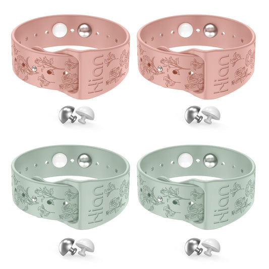 Hion motion sickness bracelets pink color for travel comfort