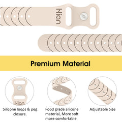 Hion motion sickness wristband close-up with soft silicone and secure clasp