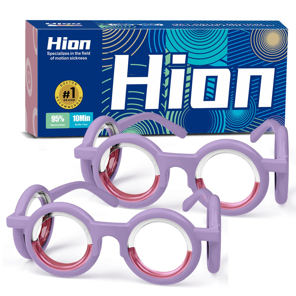 Hion motion sickness glasses folded compact for travel comfort
