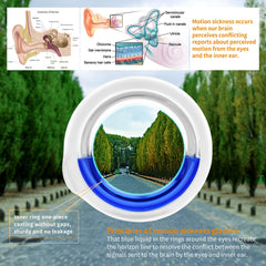 Hion Motion Sickness Glasses nose pad design fits all head sizes.