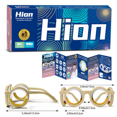 Hion motion sickness glasses ultra-light design supports comfortable all-day wear.