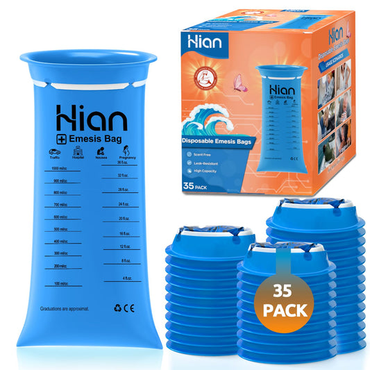 Hion Vomit Bags 1000ml capacity for secure travel waste containment