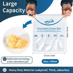 Hionfurt leak-resistant barf bag packaging demonstrates secure containment