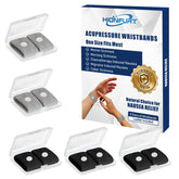 Hionfurt motion sickness bands gray pack front view for travel comfort.