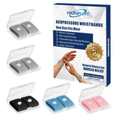 Hionfurt motion sickness bands pack shot with five color options for travel relief.