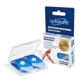 Hionfurt motion sickness bands worn on the wrist in camo blue for natural, drug-free relief