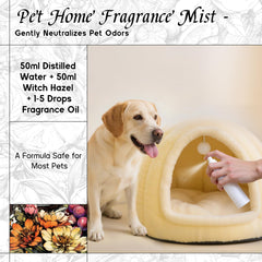 Pet-safe formula symbol and IFRA certification note