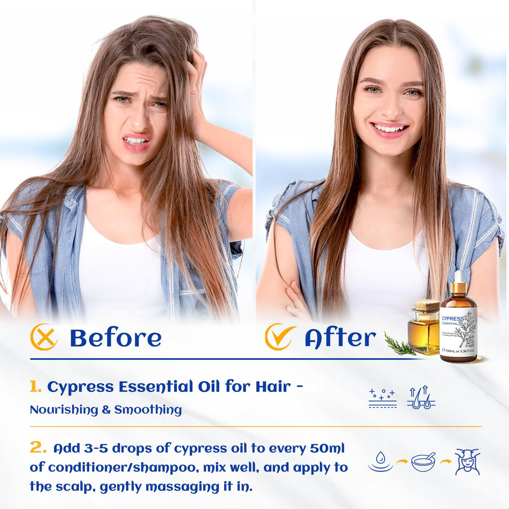 HIQILI Cypress essential oil 10ml travel bottle