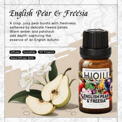 Close-up of diffuser oil bottle label