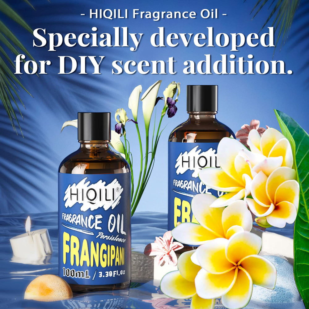 Amber glass bottle with dropper packaging for Hiqili Frangipani oil