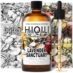 HIQILI Lavender Sanctuary Fragrance Oil bottle with dropper