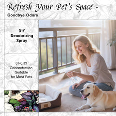 Pet safe fragrance oil for sprays and paw balm concept