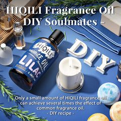 Close-up of HIQILI Lilac Fragrance Oil label
