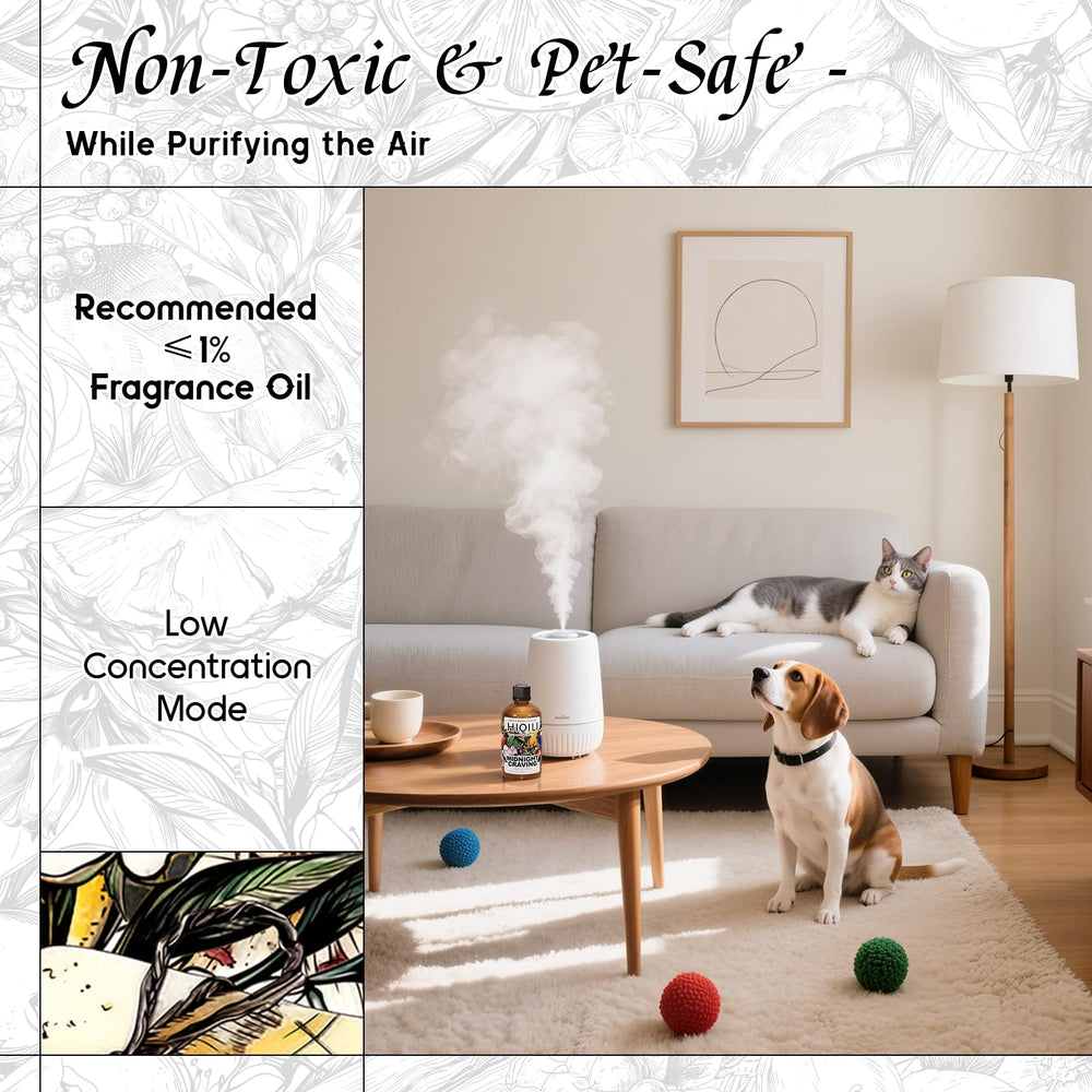 Diffuser setup in a living room for long-lasting fragrance