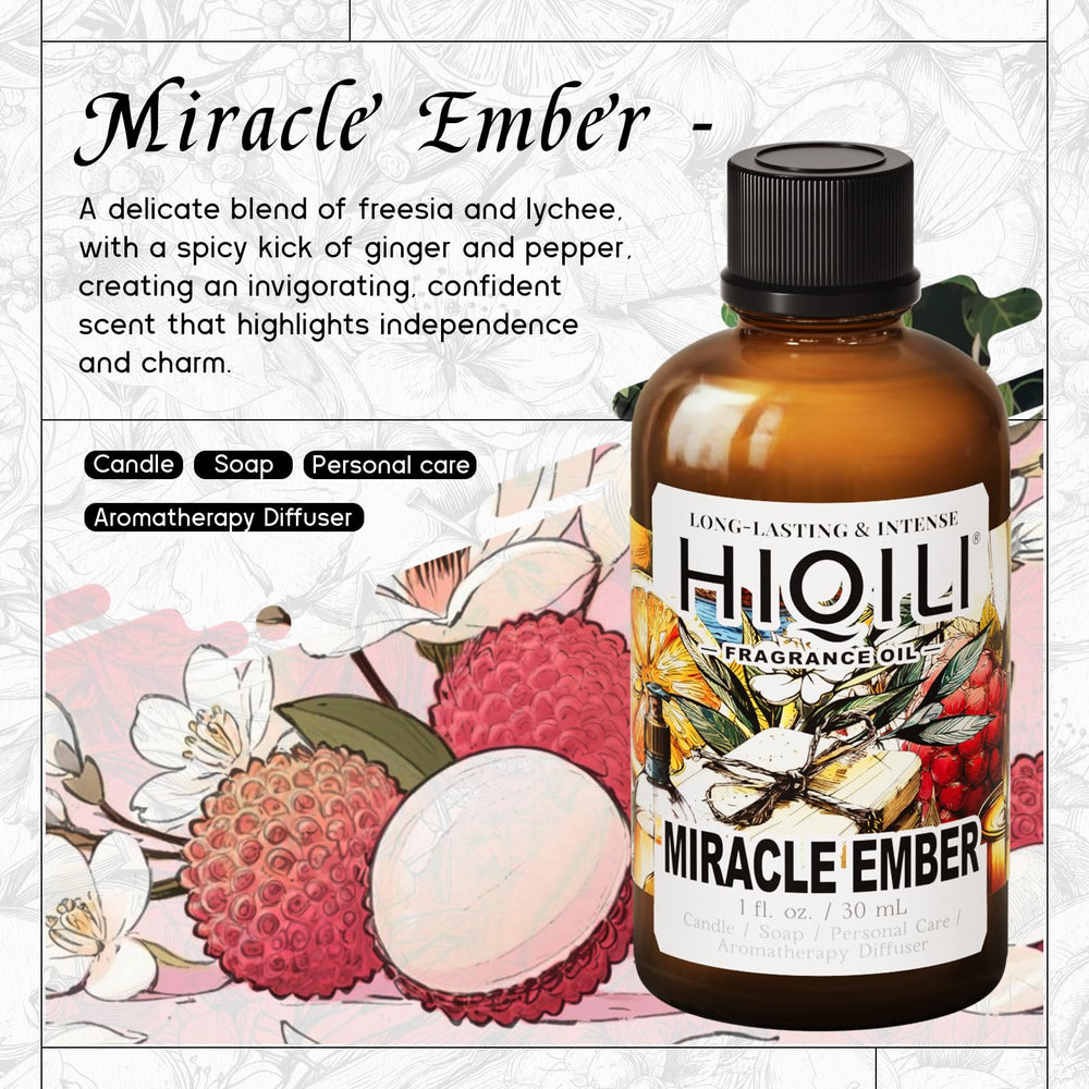 Fragrance notes collage showing lychee, magnolia, pepper, and freesia