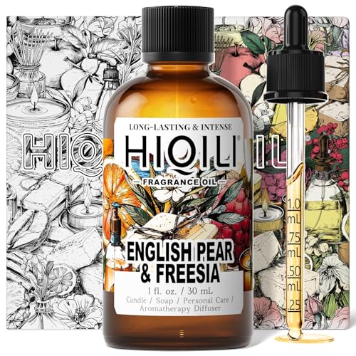 1 oz bottle of HIQILI Pear & Freesia Fragrance Oil
