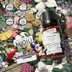 Packaging box and bottle of HIQILI Sandalwood Cipher
