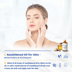 Diffuser scene with sandalwood essential oil for a calming aroma