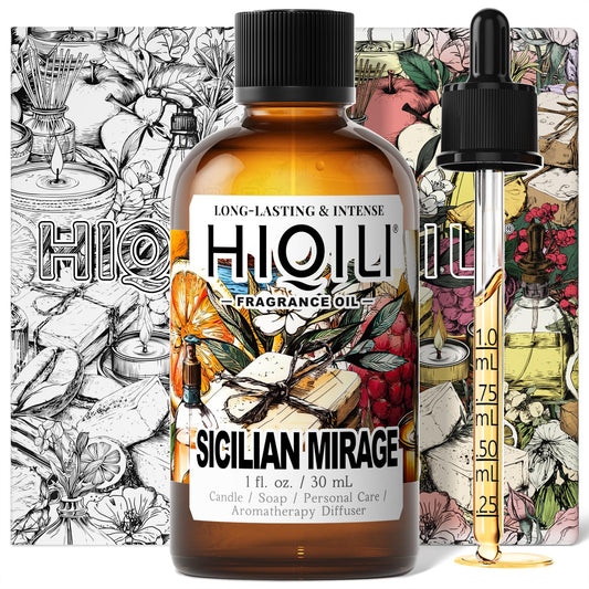 1 oz HIQILI Sicilian Mirage Fragrance Oil bottle